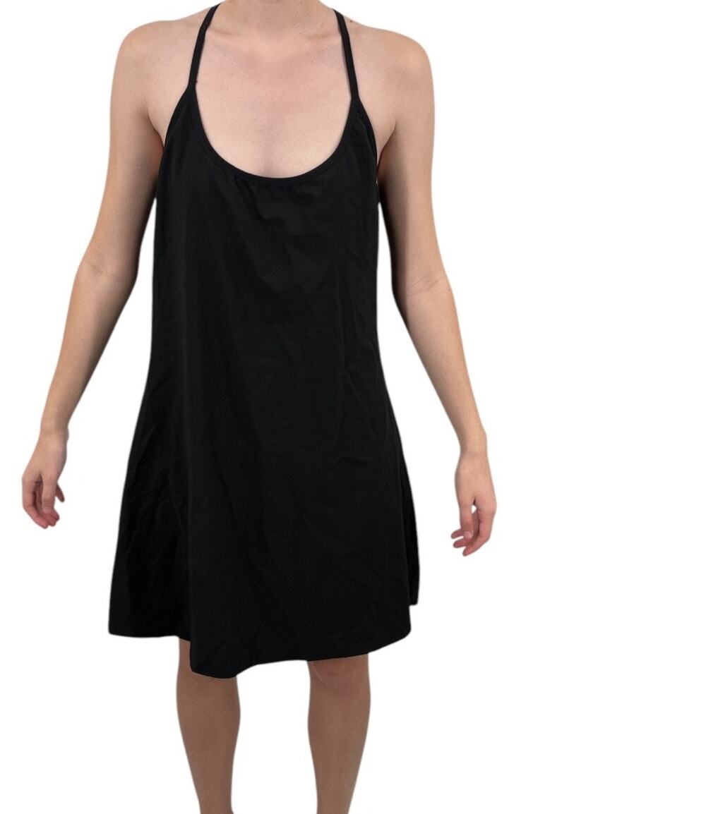 Max Studio Performance skort dress Athletic minidress black size Large L